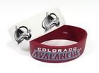 Colorado Avalanche Silicone Bracelets 2 Pack Wide [NEW] NHL Jewelry Bracelet
