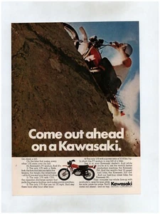 1972 Kawasaki F7 enduro Motorcycle Original Print Ad ~ Free Shipping ~ 175cc - Picture 1 of 1
