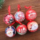 Iron Boxes Santa Claus Round Sealed Cans Candy Jar Christmas Gift Sweets Box
