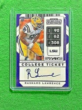 RASHARD LAWRENCE AUTO ROOKIE CARD CARDINALS 2020 PANINI CONTENDERS DRAFT PICKS 
