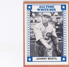 1980 TCMA BASEBALL ALL TIME CHICAGO WHITE SOX JOHNNY MOSTIL #7 NM/NM+ *A4366