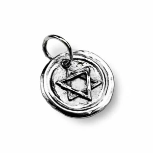 Dije Estrella de David - Hecho a mano en plata de ley de Israel - Imagen 1 de 1