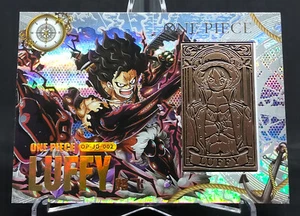 One Piece Endless Treasure Series Card Metal Bronze Bar OP-JD-002 Monkey D Rufy - Foto 1 di 13