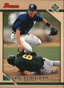 1996 Bowman Milwaukee Brewers Baseball Card #372 Mark Loretta