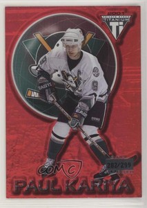 2000-01 Pacific Private Stock Titanium Red /299 Paul Kariya #1 HOF