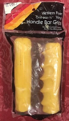 Empuñaduras BMX Hunt Wilde Western Flyer 7/8" *HECHAS EN EE. UU.* AMARILLO MIEL “NOS” Foto 1 de 4