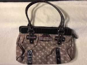 Guess Handtasche braun auf braun Bling G - Bild 1 von 7