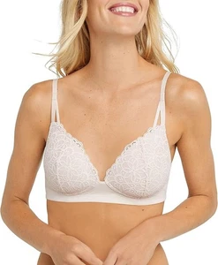 MAIDENFORM Soft Support Wireless Bralette Soft Convertible Bra ROSE M - Picture 1 of 8