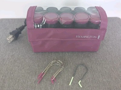 Estuche Remington tamaño de viaje compacto 10 Hot Rollers 6 clips granate H-1015 Foto 1 de 3