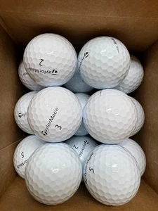 24 Taylormade TP5 White AAAAA 5A Mint Grade Used Golf Balls - Picture 1 of 2