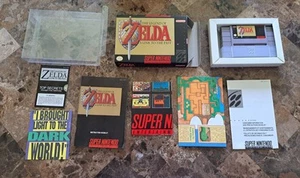 SNES Legend Of Zelda A Link to the Past Black Label 100% CIB Sealed Secrets Rare - Picture 1 of 19