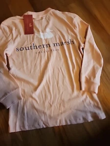New Southern Marsh Boys L/S Shirt Youth Small Classic Duck Logo Terracotta  - Picture 1 of 4
