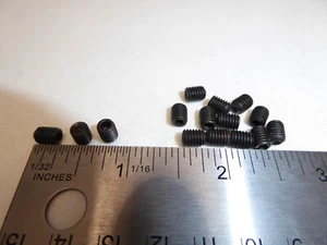 10-32 X 1/4" SET SCREW BLACK OXIDE ALLOY VINTAGE Made in the USA! Qty of 15 - Picture 1 of 3