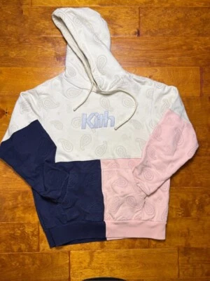 Sudadera con Capucha Kith Tri Patchwork Paisley - Icónica Streetwear Declaración Foto 1 de 4