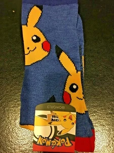 Bioworld Pokemon Pikachu Crew Socks NEW - Picture 1 of 3