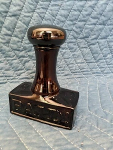Avon Paid Rubber Stamp Spicy After Shave Bottle Decanter 4 fl oz FULL, vintage - Picture 1 of 9