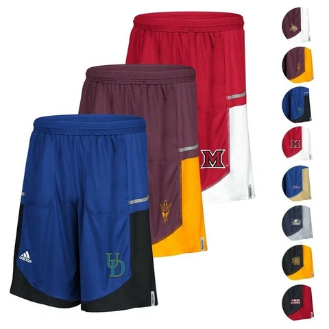 NCAA Adidas Men's Sideline Player Performance Climalite Basketball Shorts Cover