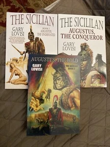 All 3 of The Sicilian books, #1, 2 & 3 by Lovisi (SIGNED), Ancient Rome, TPB, F - Picture 1 of 7