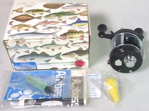 Abu Ambassadeur 1500C Black Foot No.811000 Era Ebisu Vintage Bass Fishing Reel - Picture 1 of 11