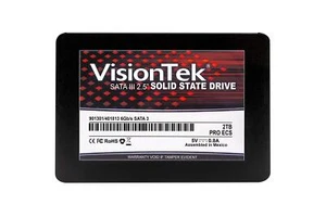 VisionTek PRO ECS 7mm 2.5 Inch SATA III SSD - 2TB - Desktops Laptops Mac Systems - Picture 1 of 3