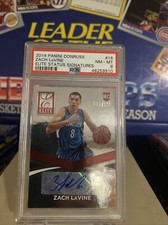 2014-15 Donruss Elite #16 Zach LaVine Timberwolves Rookie AUTO PSA 8 (001/199)