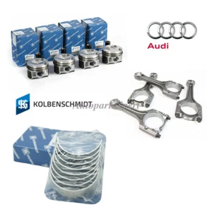 OEM KS Pistons and Connecting Rods and Conrod Bearing for VW AUDI A4 Q5 2.0T - Picture 1 of 7