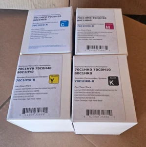 Set toner ad alta resa Lexmark 701H CMYK - Foto 1 di 2
