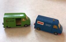Set of 2 Efsi Mercedes Van Trucks 1:90 Diecast Holland Vintage 1970s Mint