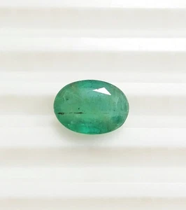 2.29 Ct Natural Zambian Emerald Nice Green Oval Cut AAA Untreated Loose 10x7 MM - Picture 1 of 13