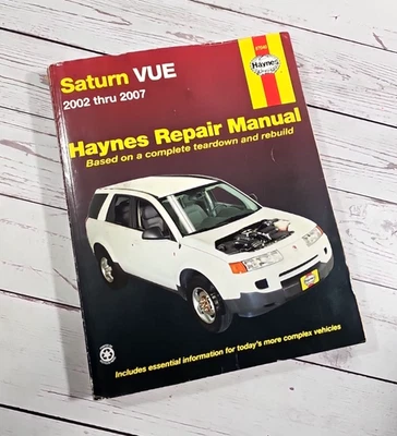 Libro de reparación de servicio de taller manual Saturn VUE 2002-2007 Haynes #87040 tapa dura Foto 1 de 4