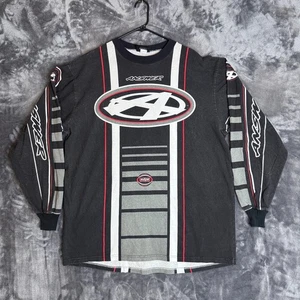 Chemise vintage Y2K Answer Race Wear Dirk Bike manches longues 2XL imprimé intégral - Photo 1/5
