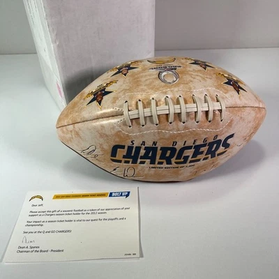 San Diego Chargers Pro Bowl 2012 Gates, Rivers Edición Limitada de 1.300 Fútbol Foto 1 de 4