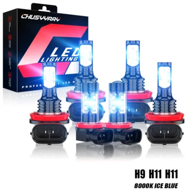 AZUL GELO para Jeep Grand Cherokee 2019-2021 Farol de LED Feixe Hi/Lo + Lâmpada de Neblina - Imagem 1 de 4