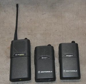 Pair Of Motorola Spirit & One Spirit Pro+ UHF Handhelds - Picture 1 of 4