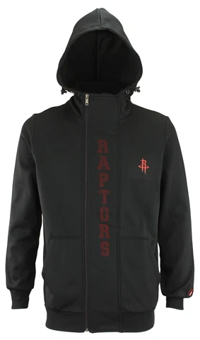 FISLL NBA Basketball Men's Houston Rockets Perforated Full Zip Hoodie Cover