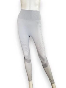 Women Yoga Pants Leggings Gray Stretch High Rise Size S - Picture 1 of 8
