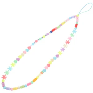 Phone Chain Phone Lanyard Strap Charm Phone Anti-lost Wristlet Beaded Phone - Zdjęcie 1 z 12