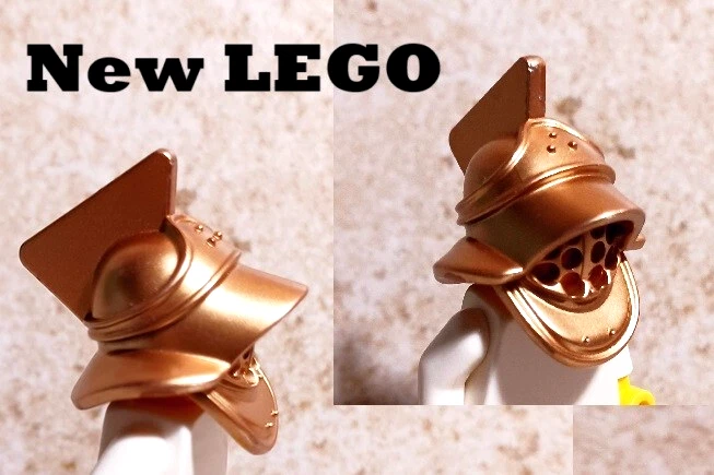 Nuevo LEGO CASCO ROMANO Metálico Dorado INCREÍBLE Rejilla Máscara Facial GRUESO IMPRESIONANTE Sombrero Foto 1 de 1