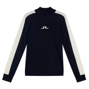 J.Lindeberg Women Adeline Knitted Golf Sweater JL Navy - FW23 Medium NEW - Picture 1 of 6