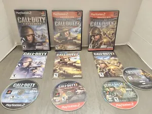 Call Of Duty Lot Sony PlayStation 2 Call Of Duty 3 Finest Hour Big Red One - Picture 1 of 16
