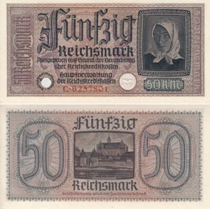 Reichskreditkassen, 50 Reichsmark o.D. (1939), Ros.555a, f.ksfr. - Picture 1 of 1