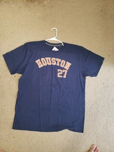 Houston Astros ALTUVE no 27 T-shirt New 2022 MLB Dark Blue Sz XL Ret $70 - Picture 1 of 4