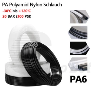 PA Schlauch PA6 Polyamidschlauch Pneumatikschlauch 4mm 6mm 8mm 10mm 12mm 20 bar - Bild 1 von 23