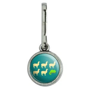 Llama Chameleon Funny Humor Charm Zipper Pull Aid - Imagen 1 de 5