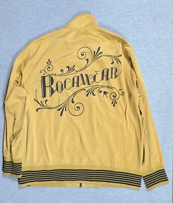 Chaqueta Rocawear Para Hombre XXXL Marrón Cremallera Completa Pista Hip Hop Ropa Urbana Y2k Foto 1 de 4