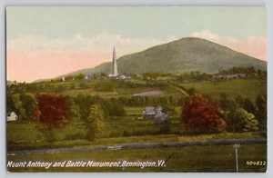 1913 Mount Anthony And Battle Monument, Bennington, Vermont Postcard - Picture 1 of 3