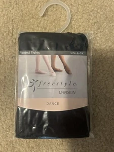 Danskin Freestyle Strumpfhose Mädchen Gr. 4-6X schwarz Fuß Tanz Ballerina - Bild 1 von 2