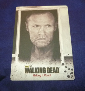 Michael ROOKER The WALKING DEAD Card #57 METAL S3 PRINTING PLATE Merle Dixon B&W