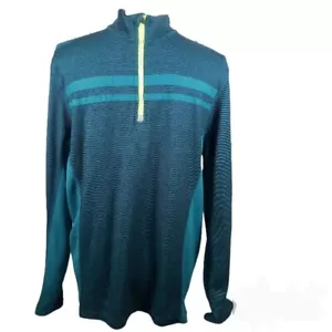 Fila Sport Pull Over Half Zip Youth Small Green & Blue Live In Motion Boys - Picture 1 of 10