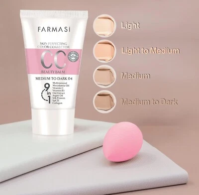 Farmasi CC Color Control Cream Foundation Cream 1.7 oz / 50 ml | Various Shades - Image 1 of 4